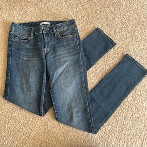 Medium Wash Low-rise Skinny Jeans